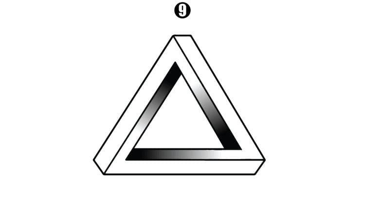 3D Penrose Triangle Drawing –  Step by Step Tutorials